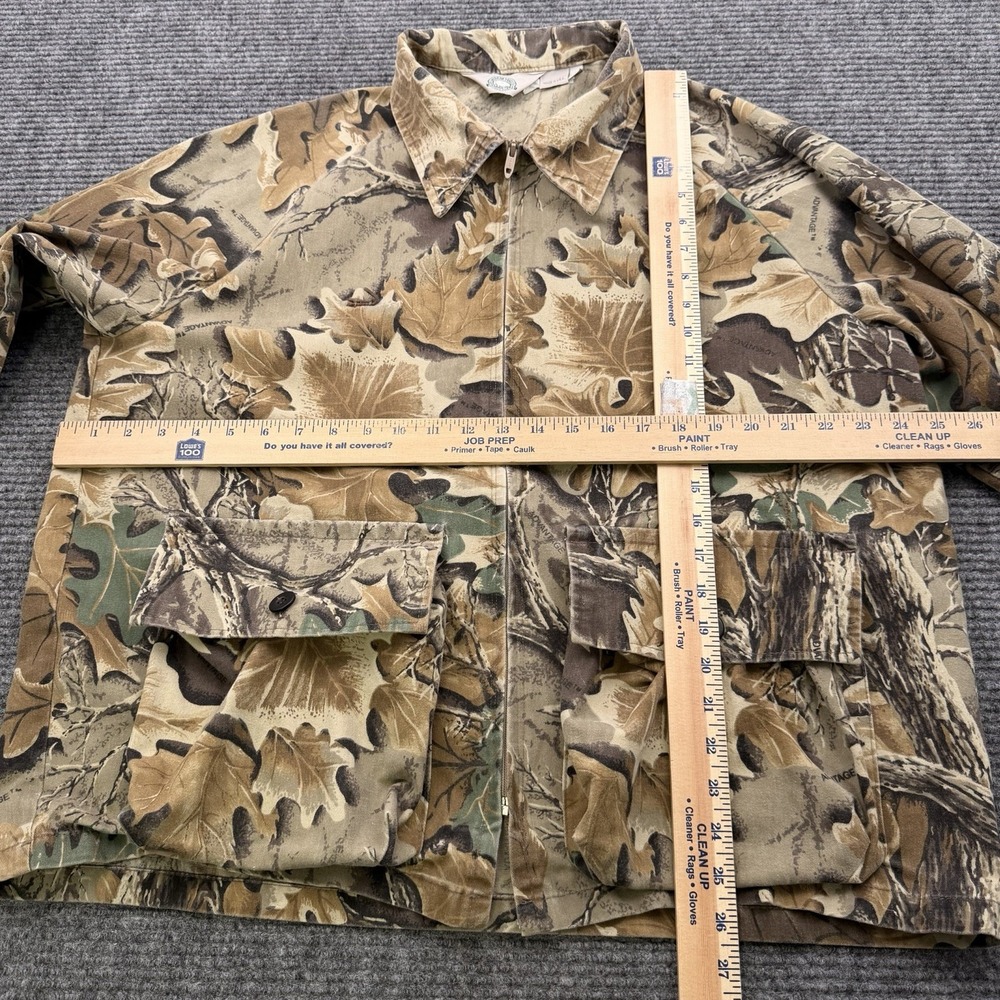 Vintage American Traditions 10x‎ Jacket Mens Large Realtree Camo Cavas Full Zip - Picture 13 of 13